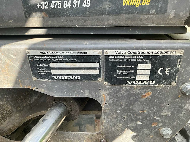 2017 volvo ec18d minigraafmachine - afbeelding 2 van  24