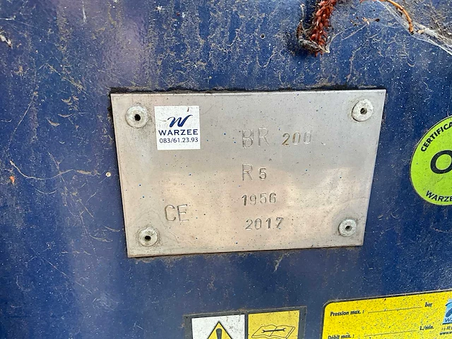 2017 warzee br 200 veegmachine - afbeelding 4 van  12
