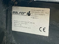 2018 balfor continental 380sb kloofmachine - afbeelding 13 van  17