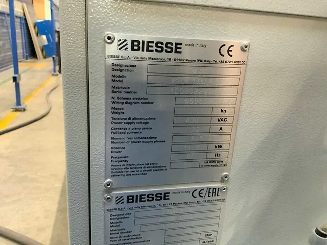 2018 biesse akron 1300 volautomatisch kantaanlijmmachine - afbeelding 5 van  14