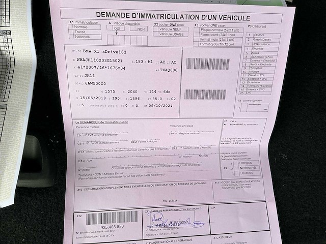 2018 bmw x1 sdrive16d - afbeelding 61 van  64