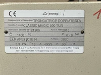 2018 calvet emmegi classic magic 500 tu/5 2-kops zaagmachine - afbeelding 9 van  9