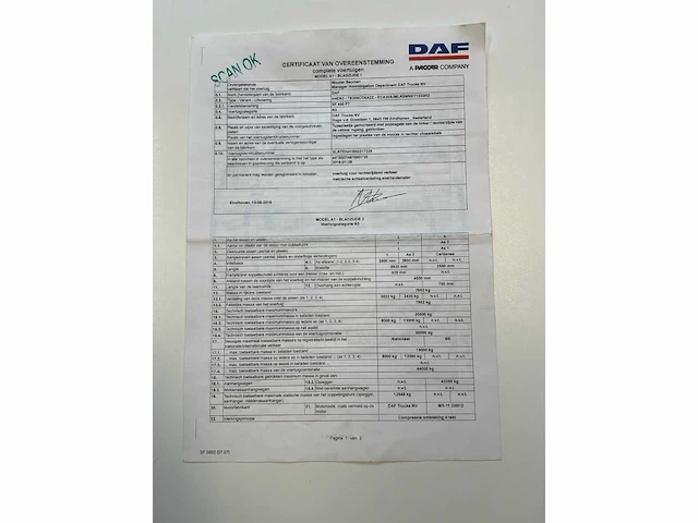 2018 daf xf 450 ft vrachtwagen - afbeelding 65 van  73