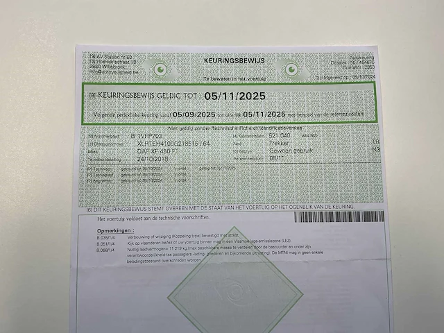 2018 daf xf 450 ft vrachtwagen - afbeelding 68 van  73