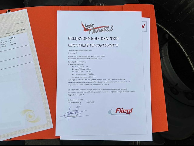 2018 fliegl edk 6t kipper - afbeelding 30 van  38