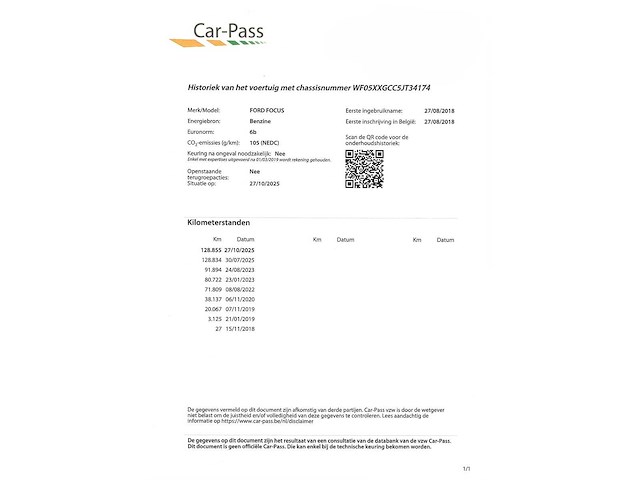 2018 | ford | focus 1.0 ecoboost | benzine | euro 6b - afbeelding 31 van  42