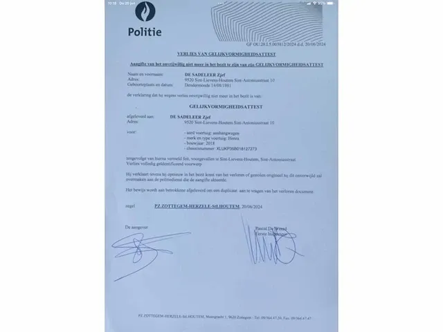 2018 henra kp3 geremde aanhangwagen met 3-zijdige kipper - afbeelding 6 van  15