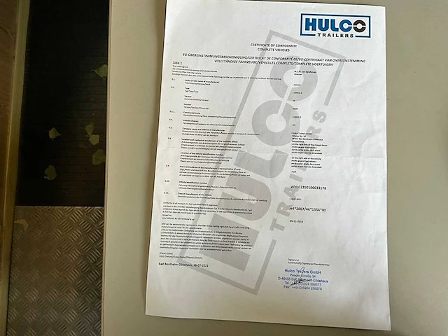 2018 hulco carax-2 aanhangwagen - afbeelding 6 van  15