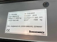 2018 jungheinrich tfg550s vorkheftruck (demotoestel) - afbeelding 74 van  76