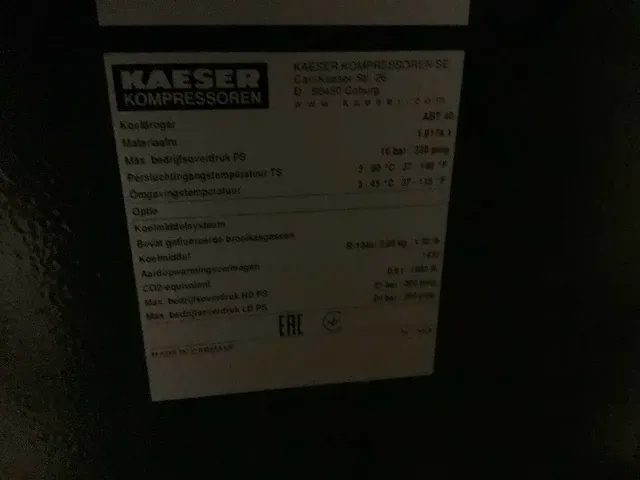 2018 kaeser ask 40t luchtcompressor - afbeelding 6 van  8