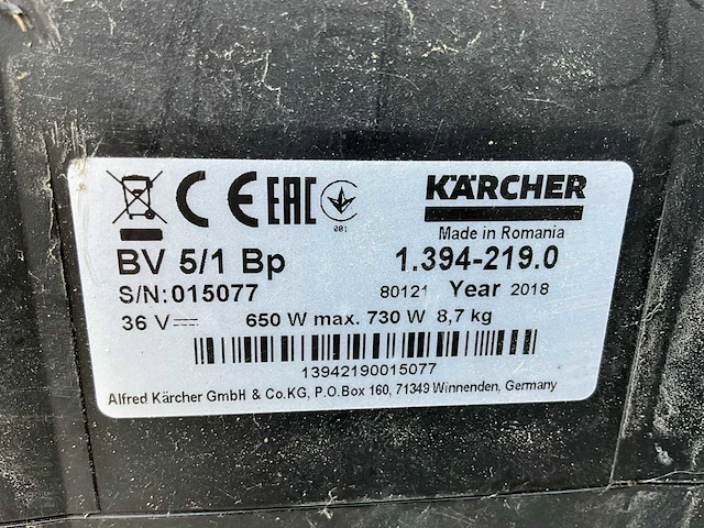 2018 kärcher industriële stofzuiger - afbeelding 5 van  13