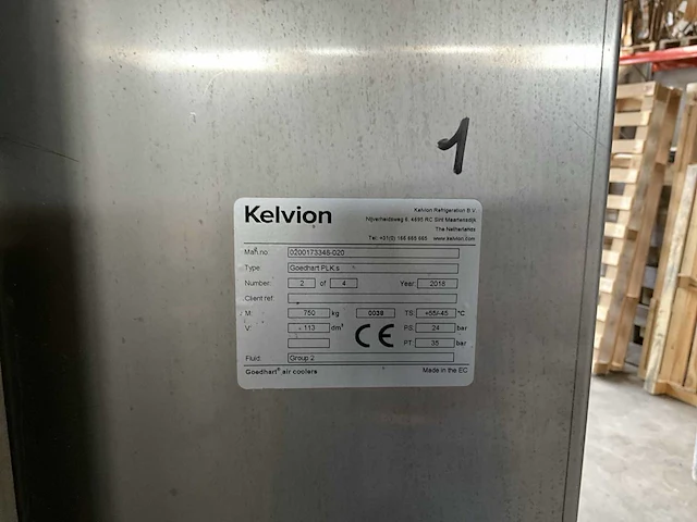 2018 kelvion goedhart plks spiraalvriezer( verdampers) - afbeelding 25 van  25