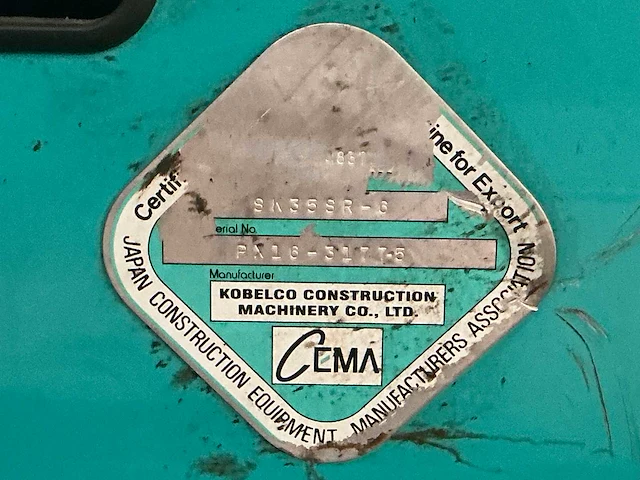 2018 kobelco sk35sr-6 midigraafmachine - afbeelding 21 van  33