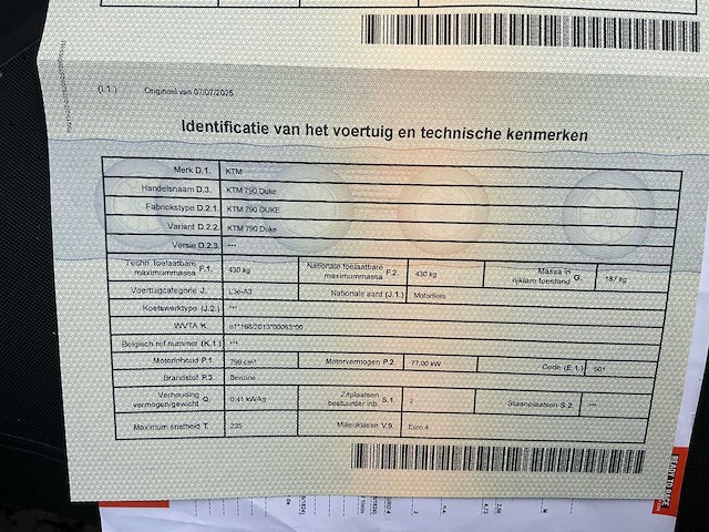 2018 ktm duke 790 motorfiets - afbeelding 11 van  21