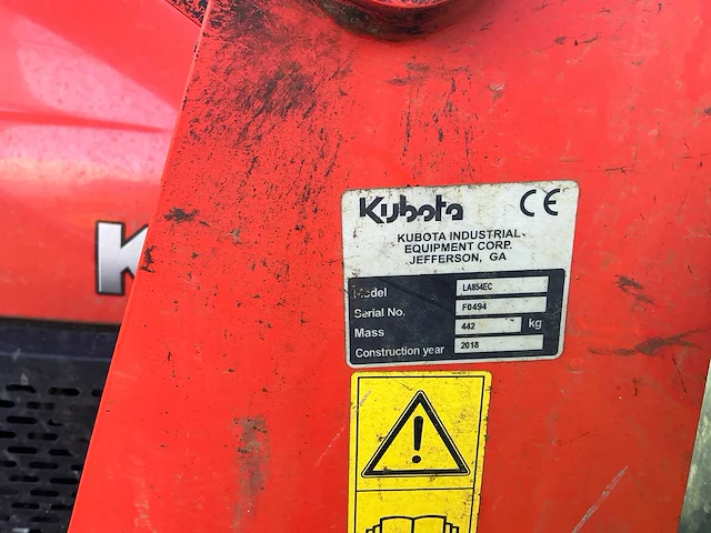 2018 kubota l2501 minitractor - afbeelding 7 van  30
