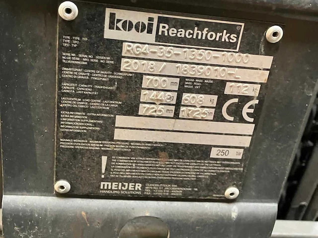 2018 linde h30t vorkheftruck met uitschuifbare lepels - afbeelding 22 van  32