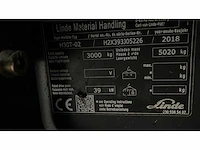 2018 linde h30t vorkheftruck - afbeelding 73 van  75