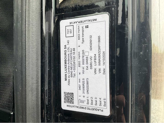 2018 man tgx 18.500 vrachtwagen - afbeelding 60 van  66