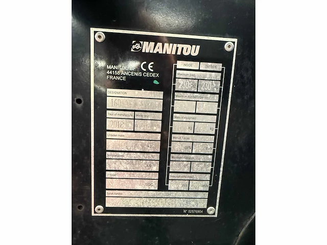 2018 manitou ajt 160 hoogwerker diesel - afbeelding 22 van  22