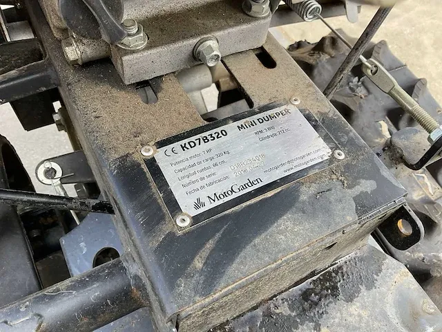 2018 motogarden kd7b320 dumper - afbeelding 9 van  9