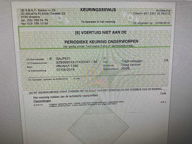 2018 pronar t386 - container haaksysteem - afbeelding 30 van  38