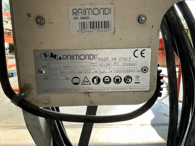 2018 raimondi berta advanced sponskuismachine - afbeelding 3 van  11