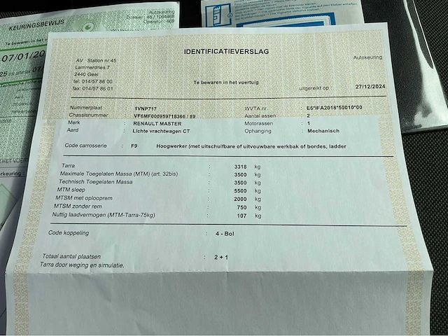 2018 renault master lichte vrachtwagen met hoogtewerker - afbeelding 43 van  49