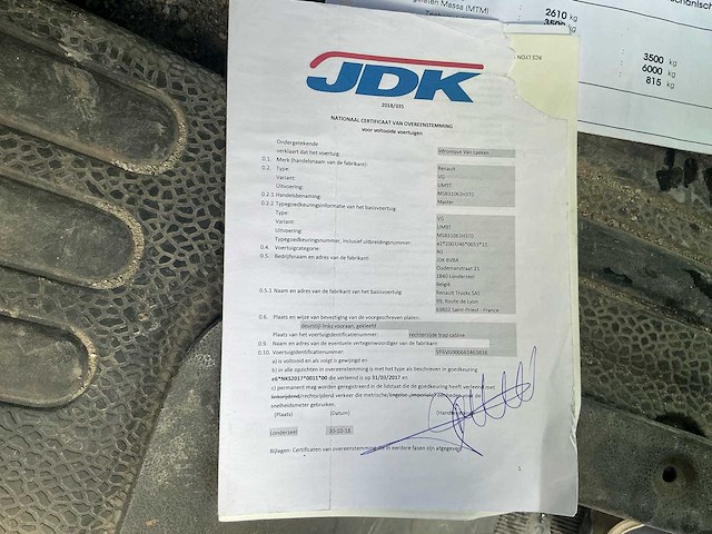 2018 renault master vg lichte vracht - afbeelding 35 van  40