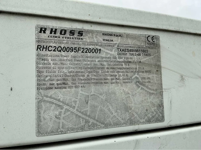 2018 rhoss txaes 495 t&p1 chiller - afbeelding 10 van  13