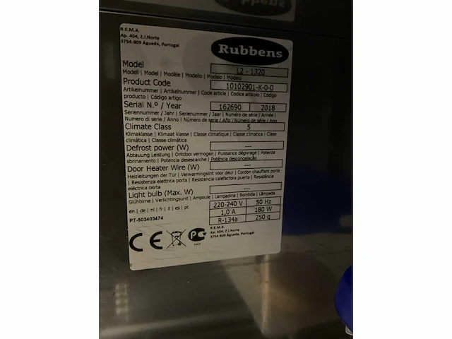 2018 rubbens l2-1320 koelwerkbank - afbeelding 5 van  5