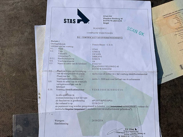 2018 stas s300cx oplegger - afbeelding 29 van  38