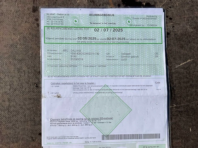 2018 stas s300cx oplegger - afbeelding 31 van  38