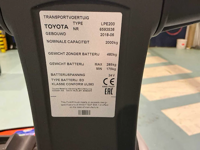 2018 toyota bt levio electropallettruck - afbeelding 2 van  14