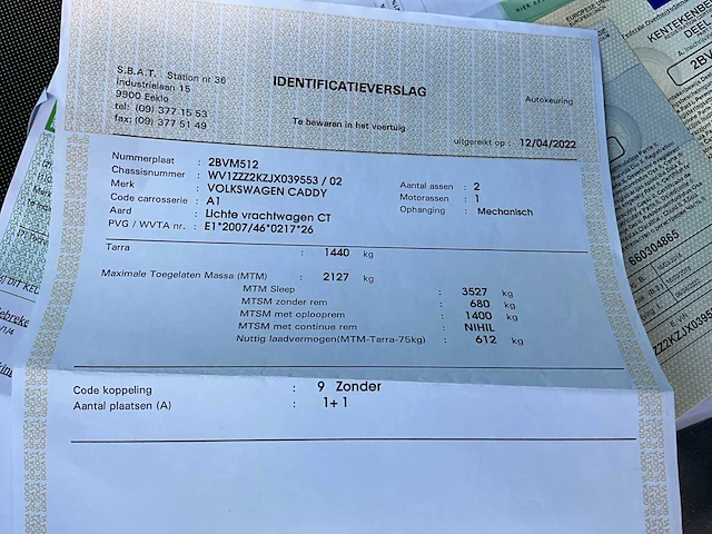 2018 volkswagen caddy lichte vrachtwagen - afbeelding 33 van  42