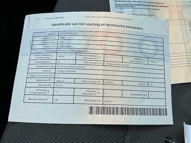2018 volkswagen kombi - 8 zitplaatsen - lichte vrachtwagen - afbeelding 26 van  28