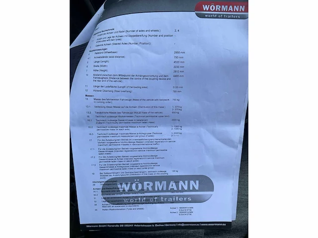 2018 wormann paardentrailer - afbeelding 18 van  25