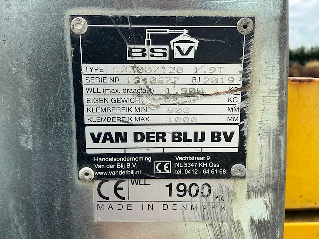 2019 bsv 40300/120/1.9t opperklem - afbeelding 2 van  4