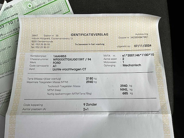 2019 ford transit lichte vrachtwagen - afbeelding 27 van  36