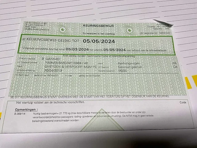 2019 gheysen & verpoort m3m peb dieplader - afbeelding 19 van  27