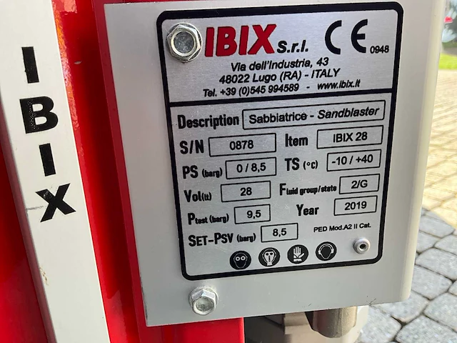 2019 ibix professionele straalapparatuur voor luchtgommen - complete installatie - afbeelding 34 van  34