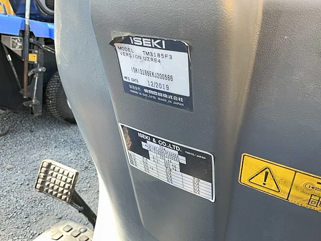 2019 iseki tm3185 minitractor 4x4 - afbeelding 5 van  15