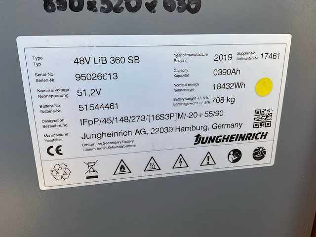 2019 jungheinrich efg-215 vorkheftruck - afbeelding 16 van  26