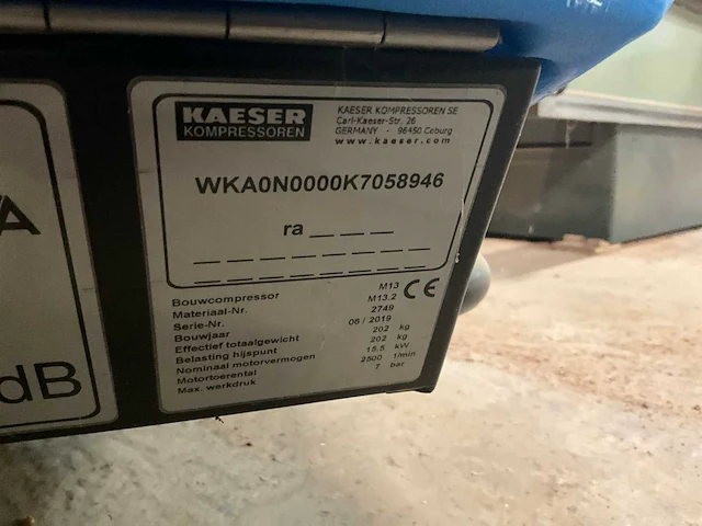 2019 kaeser phibo mobilair m13 complete straalunit - afbeelding 12 van  14