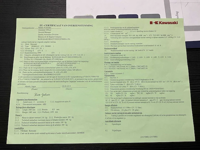 2019 kawasaki zx900 - afbeelding 8 van  16