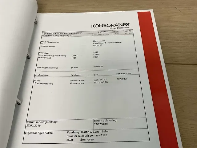 2019 konecranes cxt neo bovenloophalkraan - afbeelding 12 van  14