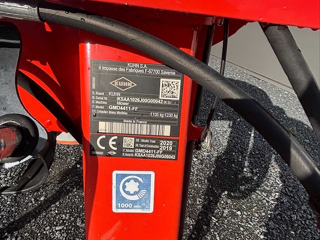 2019 kuhn gmd4411-ff magere hein - afbeelding 29 van  35