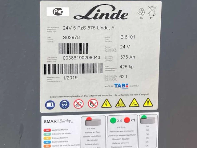 2019 linde e12 elektrische vorkheftruck - afbeelding 59 van  63