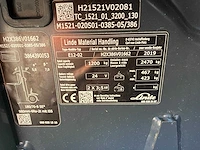 2019 linde e12 elektrische vorkheftruck - afbeelding 64 van  64