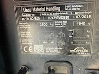 2019 linde h25d vorkheftruck - afbeelding 18 van  44