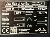 2019 linde h30t vorkheftruck - afbeelding 1 van  1